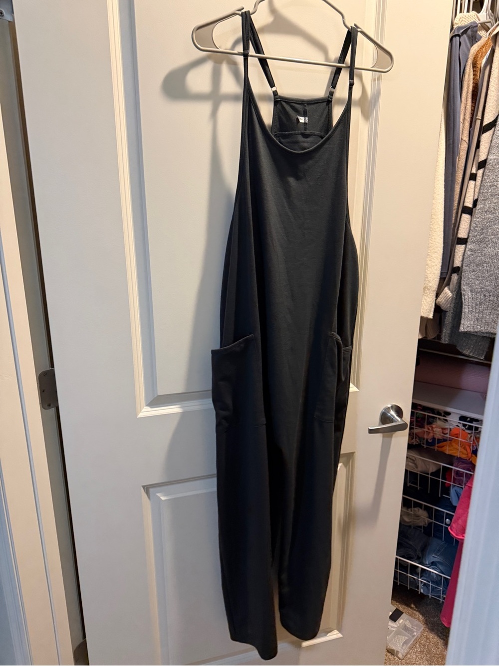 Black Sleeveless Jumpsuit with Pockets
